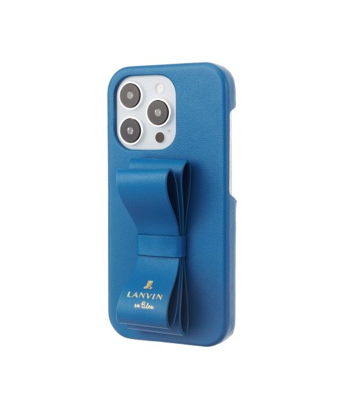 LANVIN en Bleu(Smartphone case)(ランバンオンブルー（スマホケース）)/Slim Wrap Case Stand & Ring Ribbon for iPhone 14 Pro [ Navy ]/img01