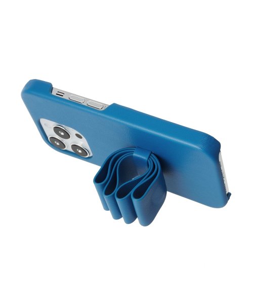 LANVIN en Bleu(Smartphone case)(ランバンオンブルー（スマホケース）)/Slim Wrap Case Stand & Ring Ribbon for iPhone 14 Pro [ Navy ]/img04