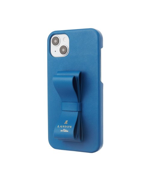 LANVIN en Bleu(Smartphone case)(ランバンオンブルー（スマホケース）)/Slim Wrap Case Stand & Ring Ribbon for iPhone 14 Plus [ Navy ]/img01