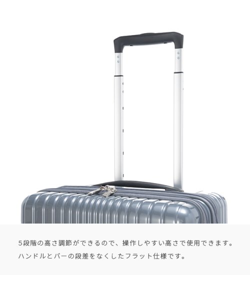 ASIA LUGGAGE(アジアラゲージ)/アジアラゲージ スーツケース 機内持ち込み Sサイズ SS 37L フロントオープン トップオープン 軽量 ALI－6000TP－18 キャリーケース/img08