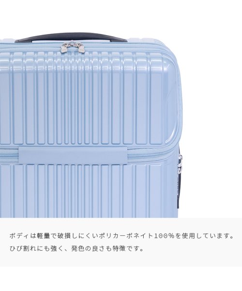 ASIA LUGGAGE(アジアラゲージ)/アジアラゲージ スーツケース 機内持ち込み Sサイズ SS 37L フロントオープン トップオープン 軽量 ALI－6000TP－18 キャリーケース/img10