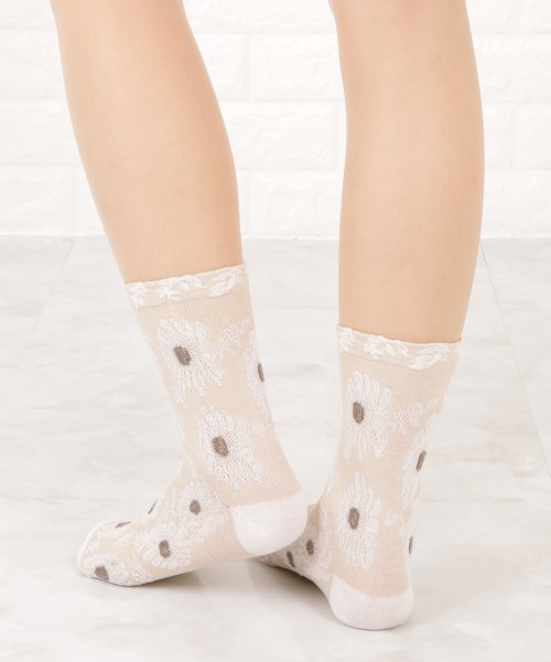 セール 4足セット 靴下ショートソックス花柄4足セット レースレディース Lace Ladies Magaseek