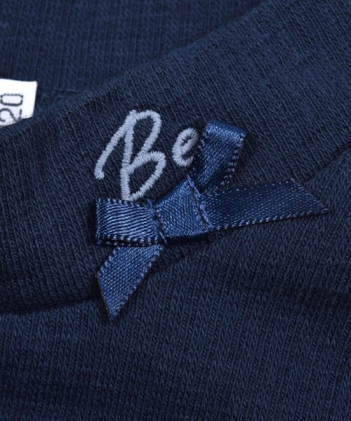 BeBe(ベベ)/ハリヌキ テレコ プチ ネック Tシャツ (90~150cm)/img03