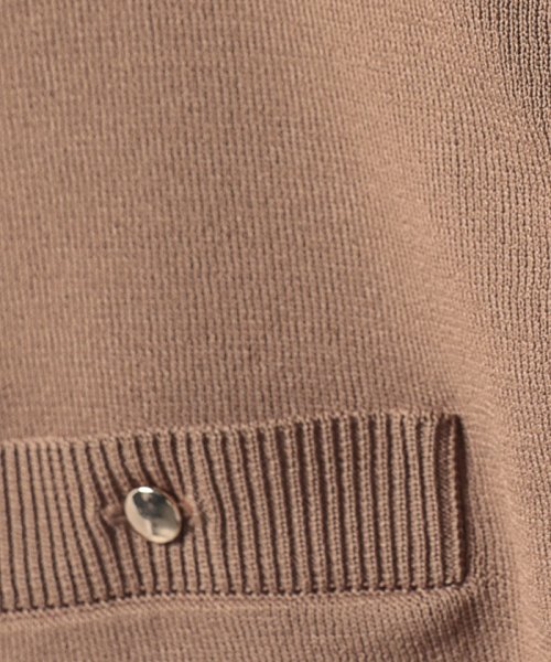 ポケットクルーカーディガン 