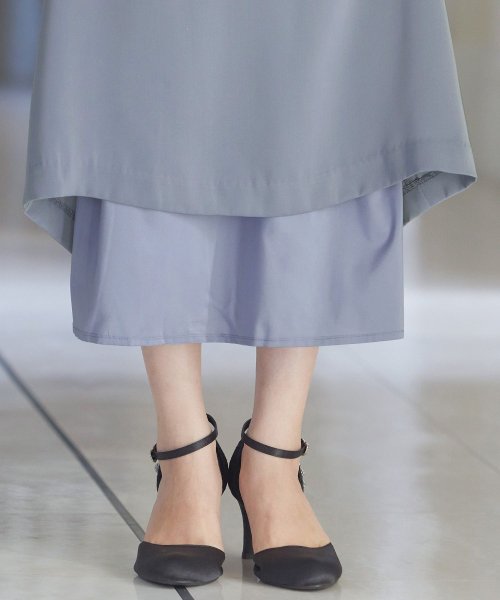 結婚式 ワンピース パーティードレス レース ハイネック シンプル コクーン レトロ クラシカル キャミ ビスチェ レイヤード ロング 透け感 長袖 袖あり オ 商品説明niana ニアナ クラシカルな雰囲気になるハイネックデザイン。身頃部分だけレースを使用し、上品な印象 MYK1486710231 (11440円)