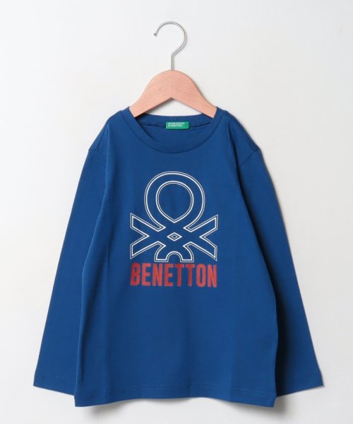 BENETTON (UNITED COLORS OF BENETTON BOYS)(ユナイテッド　カラーズ　オブ　ベネトン　ボーイズ)/【GREEN B】キッズロゴプリント長袖Tシャツ・カットソーB/img05