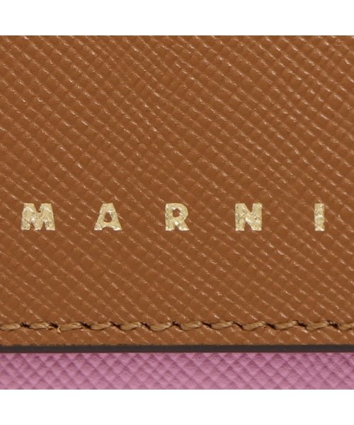 MARNI(マルニ)/マルニ 三つ折り財布 トランク ミニ財布 ブラウン マルチカラー メンズ レディース MARNI PFMOW02U23 LV520 Z565N/img06