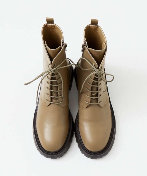 トラックソールレースアップブーツ 