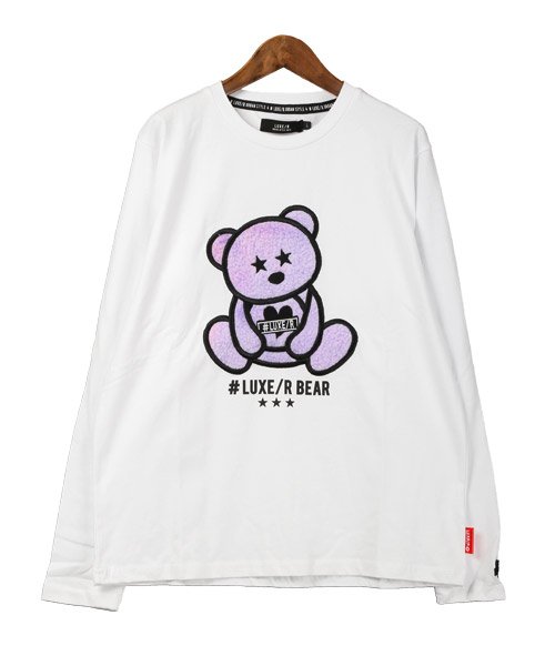 LUXSTYLE(ラグスタイル)/LUXE/R(ラグジュ)BEARボアロンT/ロンT メンズ 長袖Tシャツ テディベア アップリケ ボア もこもこ/img07