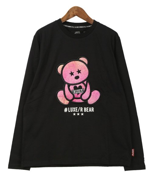 LUXSTYLE(ラグスタイル)/LUXE/R(ラグジュ)BEARボアロンT/ロンT メンズ 長袖Tシャツ テディベア アップリケ ボア もこもこ/img10