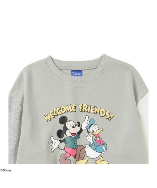 MAC HOUSE(kid's)(マックハウス（キッズ）)/Disney 袖配色裏毛トレーナー 335109202－A/img01