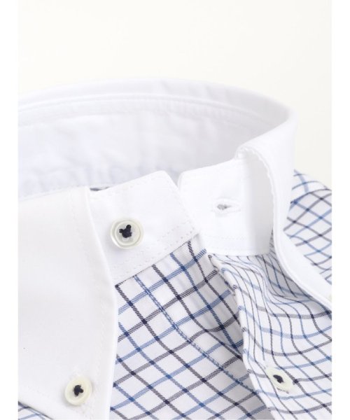 TAKA-Q(タカキュー)/超長綿120双糸 スタンダードフィット ボタンダウン 長袖 シャツ メンズ ワイシャツ ビジネス yシャツ 速乾 ノーアイロン 形態安定/img01