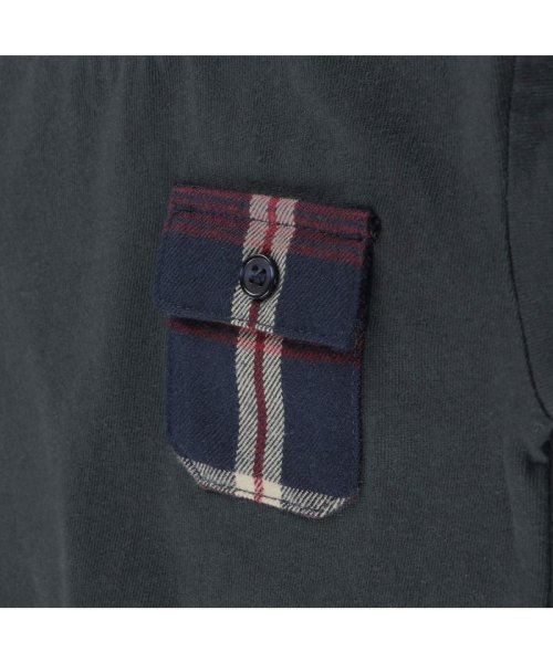 BRANSHES(ブランシェス)/【ペア】チェックシャツレイヤード風長袖カバーオール/img15