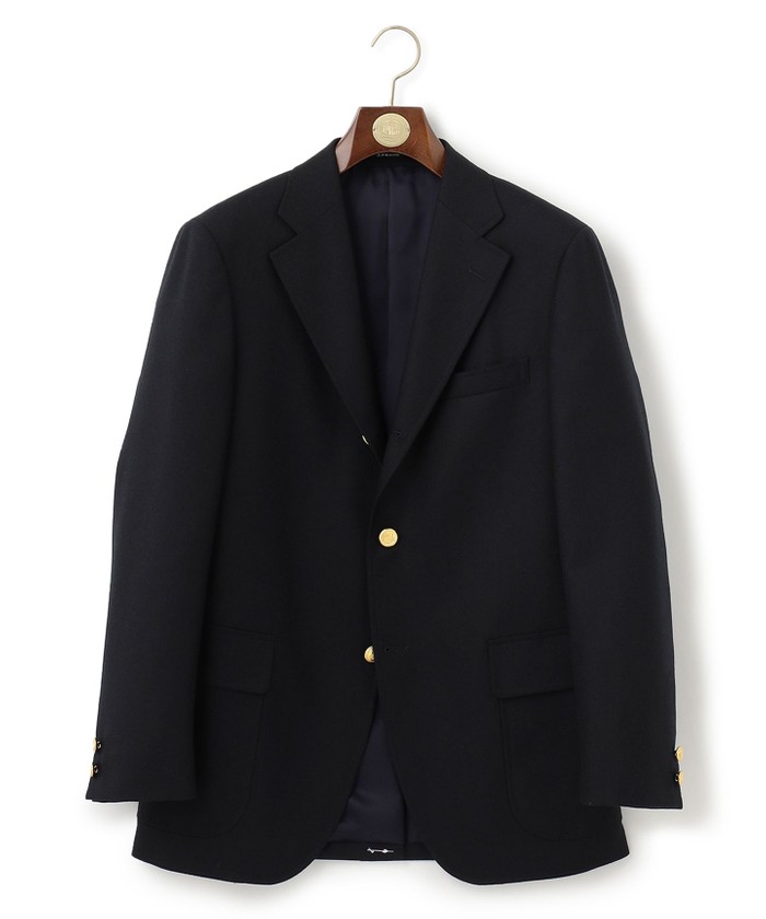 J.PRESS BASIC】ペピンメリノサキソニー 紺ブレザー / 総裏地 J.PRESS BASIC】ペピンメリノサキソニー 紺ブレザー / 総裏地