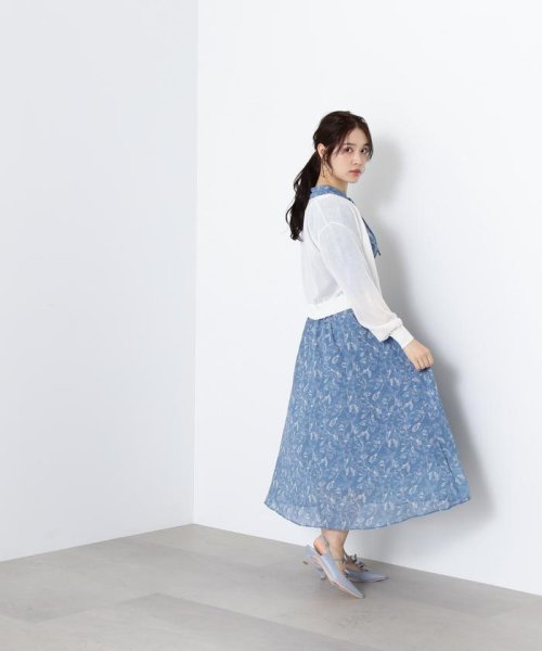 JILL by JILL STUART(ジル バイ ジル スチュアート)/シャーリングラインフラワープリント WEB限定カラー：ボルドー/img33