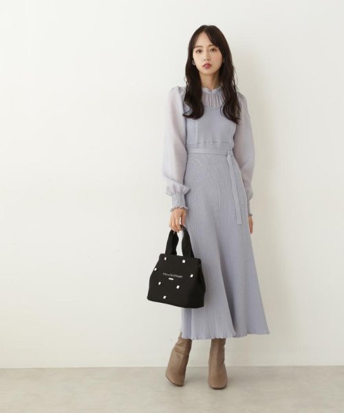 JILL by JILL STUART(ジル バイ ジル スチュアート)/ブラウスドッキングベアワンピース WEB限定カラー：ダークブルー/img19