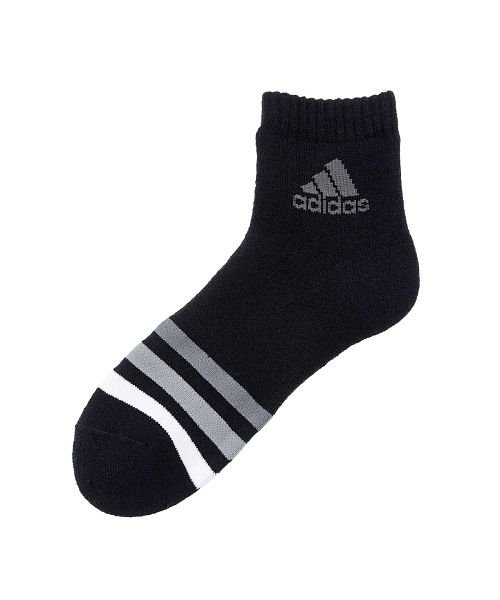 Adidas(アディダス)/福助 公式 靴下 メンズ adidas(アディダス) 裏起毛 総パイル ショート丈 2足組 06588w<br>24－26cm その他 紳士 男性 フクスケ f/img04