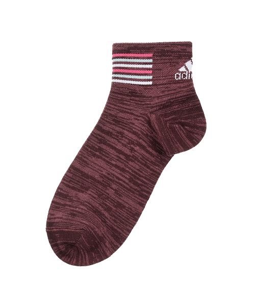 adidas(adidas)/福助 公式 靴下 レディース adidas(アディダス) バックボーダー 底パイル ショート丈 3足組 3234－10k<br>23－25cm その他 婦人 女/img04