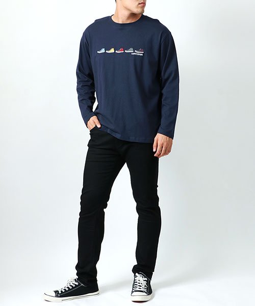 MARUKAWA(大きいサイズのマルカワ)/【CONVERSE】コンバース 大きいサイズ 2L 3L 4L 5L メンズ Tシャツ 長袖 ロゴ 刺繍 カジュアル ロンT トップス/img14