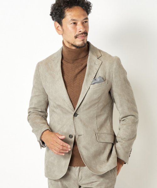 コマスエードストレッチジャケット【セットアップ対応】 商品説明【高級感の漂うイージーケアジャケット】世界的繊維メーカーで有名な小松マテーレ社が開発したコマス AA1539522444(11880円)