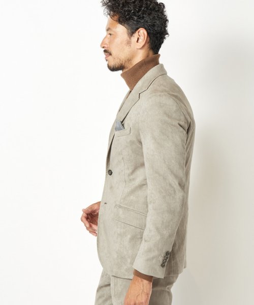 コマスエードストレッチジャケット【セットアップ対応】 商品説明【高級感の漂うイージーケアジャケット】世界的繊維メーカーで有名な小松マテーレ社が開発したコマス AA1539522444(11880円)