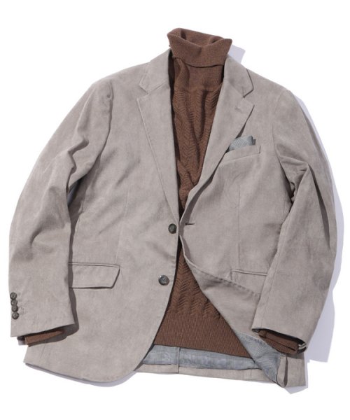 コマスエードストレッチジャケット【セットアップ対応】 商品説明【高級感の漂うイージーケアジャケット】世界的繊維メーカーで有名な小松マテーレ社が開発したコマス AA1539522444(11880円)