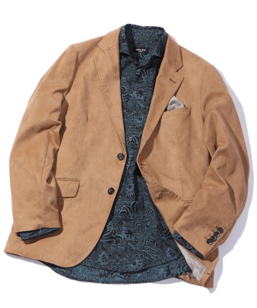 コマスエードストレッチジャケット【セットアップ対応】 商品説明【高級感の漂うイージーケアジャケット】世界的繊維メーカーで有名な小松マテーレ社が開発したコマス AA1539522444(11880円)