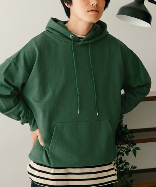 ITEMS URBANRESEARCH(アイテムズアーバンリサーチ（メンズ）)/『UR GREEN』USAコットン 裏毛プルオーバーパーカー/img14