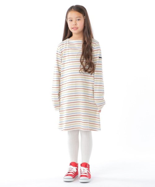 SHIPS KIDS(シップスキッズ)/SHIPS KIDS:140～150cm / オーガニック コットン ボーダー Aライン ワンピース/img03