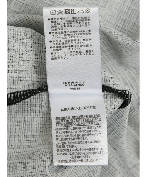 semanticdesign(セマンティックデザイン)/ふくれジャガード かすれチェック Vネック長袖Tシャツ/img21