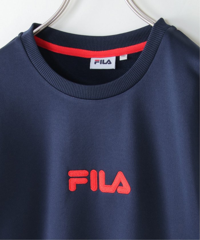 セール】FILA フィラ フリース袖配色トレーナー（130〜160cm