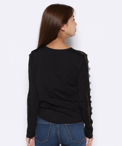 BENETTON (women)(ベネトン（レディース）)/クルーネックサイドレースラウンドテール長袖Tシャツ・カットソー/img16