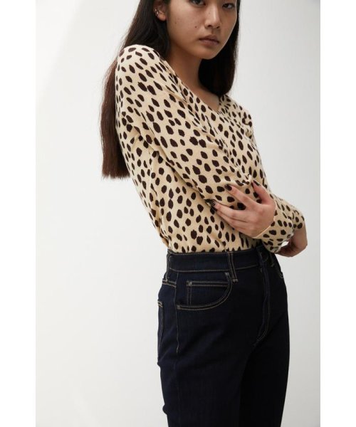 AZUL by moussy(アズールバイマウジー)/NUDIE 2WAY LEOPARD KNITII/img01