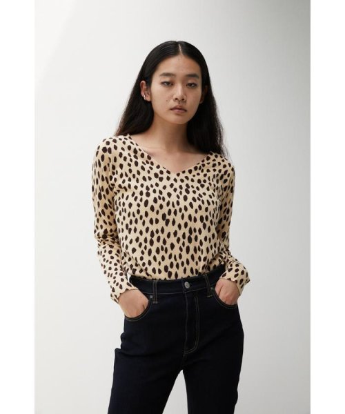 AZUL by moussy(アズールバイマウジー)/NUDIE 2WAY LEOPARD KNITII/img02