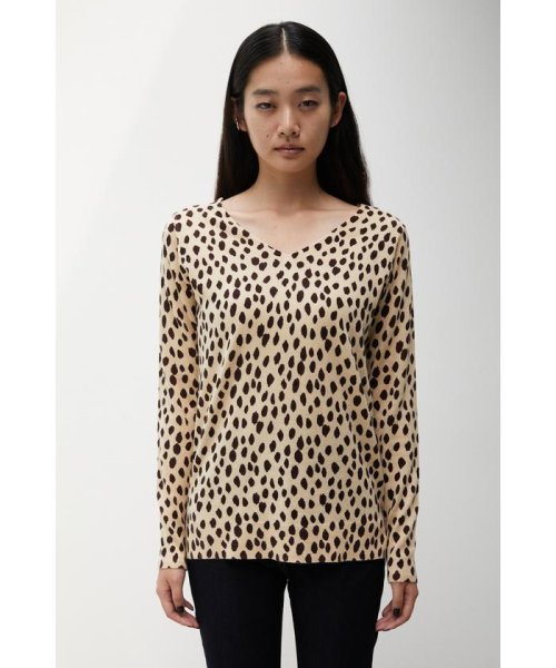 AZUL by moussy(アズールバイマウジー)/NUDIE 2WAY LEOPARD KNITII/img04