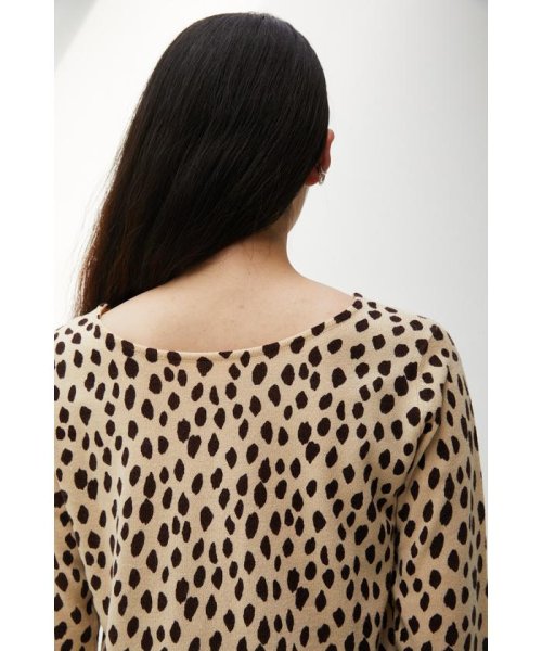 AZUL by moussy(アズールバイマウジー)/NUDIE 2WAY LEOPARD KNITII/img08