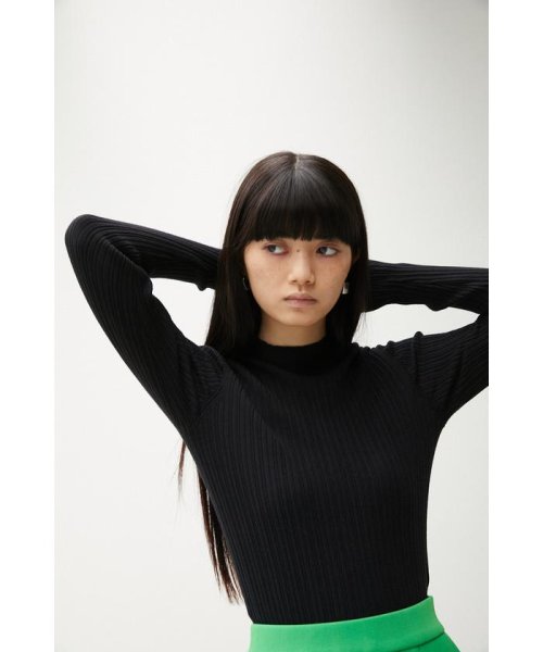 AZUL by moussy(アズールバイマウジー)/RANDOM RIB H/N KNIT TOPS/img11