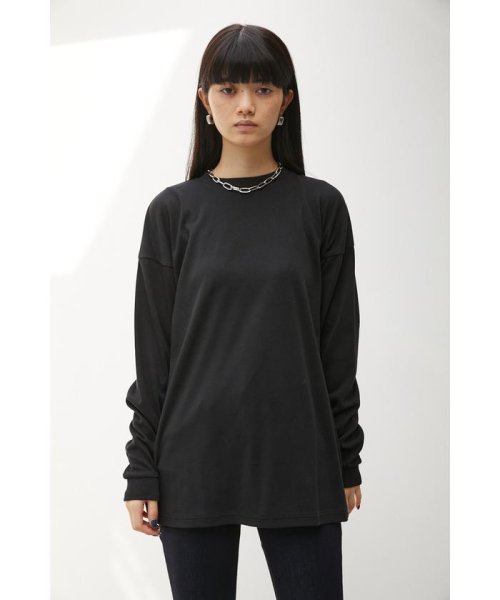 AZUL by moussy(アズールバイマウジー)/BASIC TOUGH NECK LONG SLEEVE T/img13