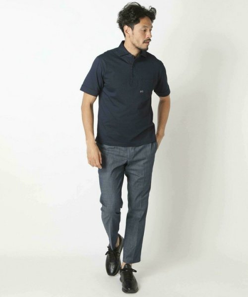 Men's Bigi(メンズビギ)/＜DENHAM/デンハム＞シルケットサーフニットポロシャツ/img01