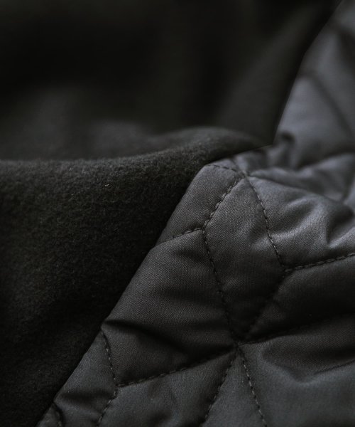 『異素材キルティングコート＆ボアベストセット』 