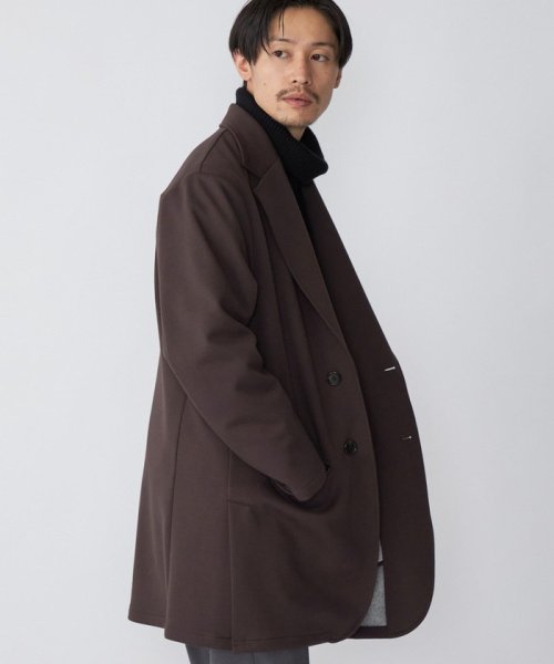 SHIPS: ダウンファブリック ストレッチ ハーフコート (チェスターコート) ストレッチ 品番 セットアップ対応 身長 やせ型/普段サイズ チェスターコート ハーフコート コーデュロイ 170cm/体重 53kg/体型 177cm/体重 62kg/体型