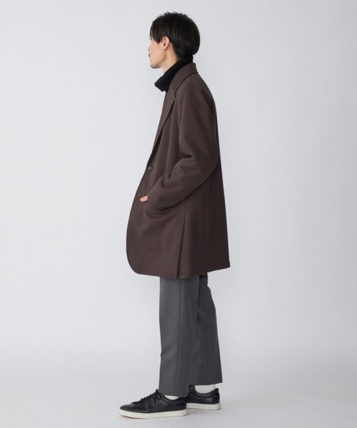 SHIPS: ダウンファブリック ストレッチ ハーフコート (チェスターコート) ストレッチ 品番 セットアップ対応 身長 やせ型/普段サイズ チェスターコート ハーフコート コーデュロイ 170cm/体重 53kg/体型 177cm/体重 62kg/体型