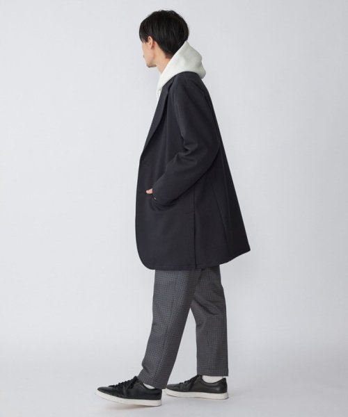 SHIPS: ダウンファブリック ストレッチ ハーフコート (チェスターコート) ストレッチ 品番 セットアップ対応 身長 やせ型/普段サイズ チェスターコート ハーフコート コーデュロイ 170cm/体重 53kg/体型 177cm/体重 62kg/体型