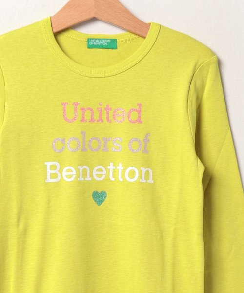 BENETTON (UNITED COLORS OF BENETTON GIRLS)(ユナイテッド　カラーズ　オブ　ベネトン　ガールズ)/キッズベーシックロゴグリッタープリント長袖Tシャツ・カットソーG/img05