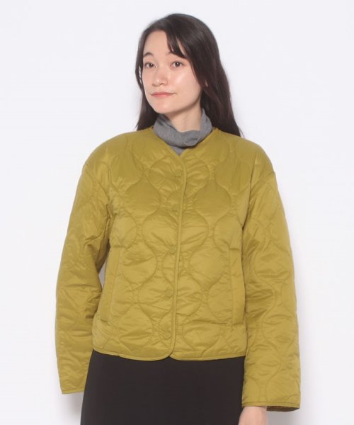 BENETTON (women)(ベネトン（レディース）)/【GREEN B】ショート丈中綿ノーカラージャケット/img48