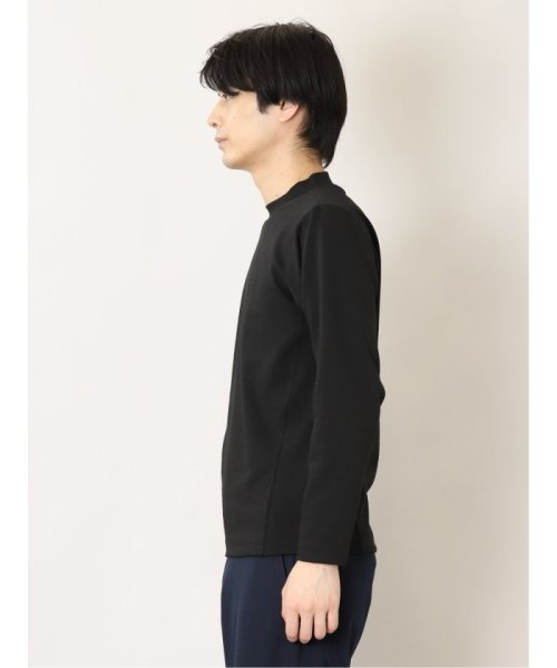 TAKA-Q(タカキュー)/バーズアイポンチ モックネック 長袖 メンズ Tシャツ カットソー カジュアル インナー ビジネス ギフト プレゼント/img01