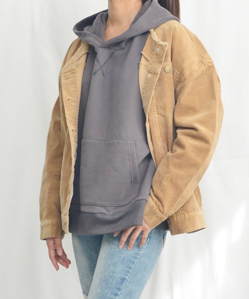 ARGO TOKYO(アルゴトウキョウ)/Corduroy no collar over jacket 21025　コーデユロイジャケット　ノーカラージャケット　オーバージャケット　ライトアウター/img14