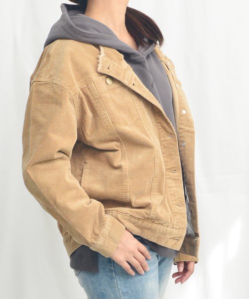 ARGO TOKYO(アルゴトウキョウ)/Corduroy no collar over jacket 21025　コーデユロイジャケット　ノーカラージャケット　オーバージャケット　ライトアウター/img17