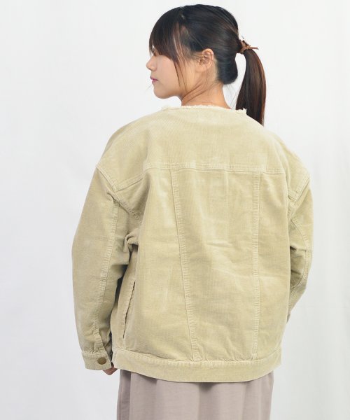 ARGO TOKYO(アルゴトウキョウ)/Corduroy no collar over jacket 21025　コーデユロイジャケット　ノーカラージャケット　オーバージャケット　ライトアウター/img30