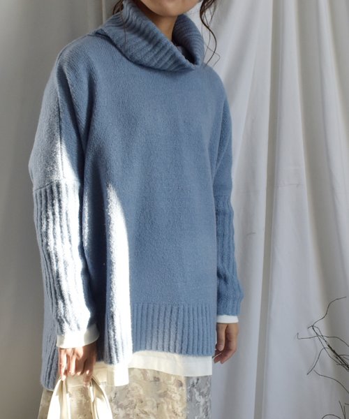 ARGO TOKYO(アルゴトウキョウ)/Color turtleneck knit addition 25105　カラータートルネックニット　タートルネック　ニットトップス　モヘアニット　トップス　あ/img05